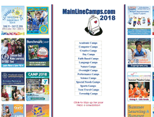 Tablet Screenshot of mainlinecamps.com